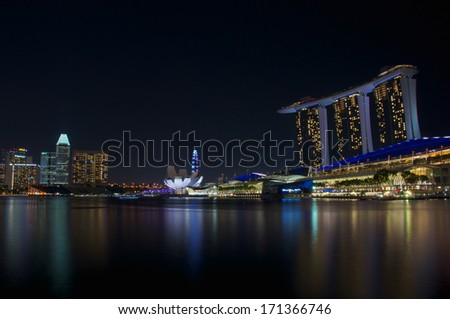 Skyline Singapore Marina Bay
