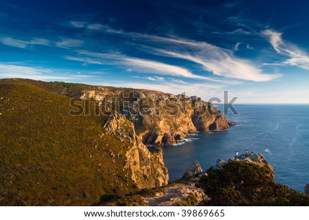 Portugal ocean cliff