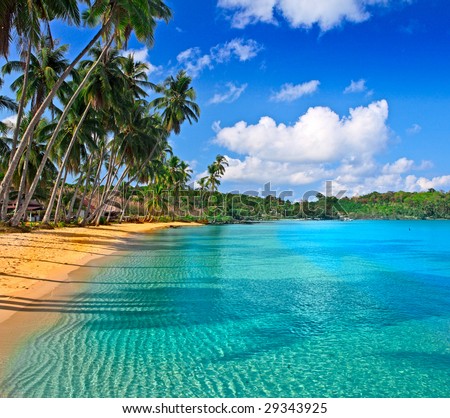 Nature Wallpaper on Paradise Nature  Sea Water  Summer And Hotel House On The Tropical