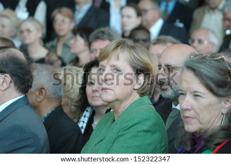 MAY 24, 2006 - BERLIN: Chancellor Angela Merkel at a reception for members of the PEN Congress in the Chanclery in Berlin.