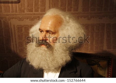 JULY 10, 2008 - BERLIN: the wax figure of Karl Marx - official opening of the waxworks \