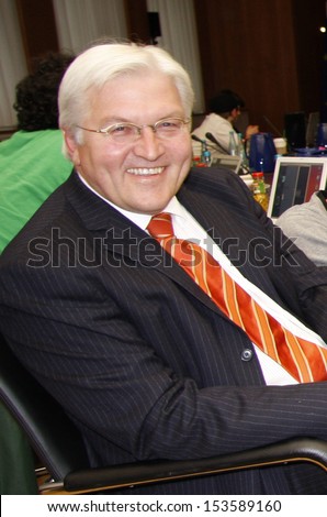 APRIL 15, 2008 - BERLIN: Frank Walter Steinmeier at a meeting with organizers of the  \