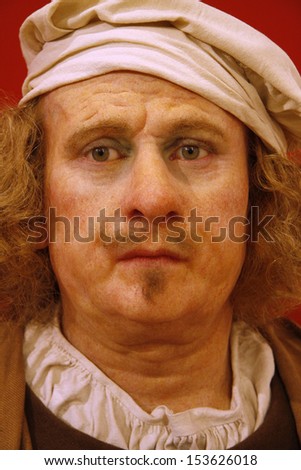 JULY 10, 2008 - BERLIN: the wax figure of Rembrandt van Rijn - official opening of the waxworks \