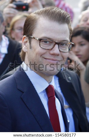 BERLIN-MAY 27, 2011 : Prince Daniel of Sweden during an official visit at the Pariser Platz in Berlin.