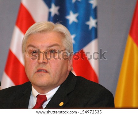 MARCH 30, 2006 - BERLIN: Frank Walter Steinmeier at a meeting of foreign ministers in the Foreign Ministry of Germany on policies regarding Iran, Berlin.