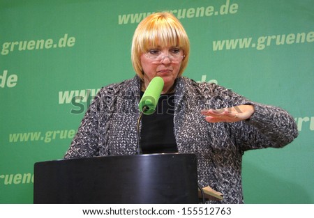 JANUARY 7, 2008 - BERLIN: Claudia Roth at a press conference of the Green Party in Berlin.