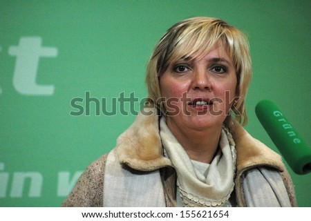 NOVEMBER 15, 2004 - BERLIN: Claudia Roth at a press conference of the Green Party in Berlin.