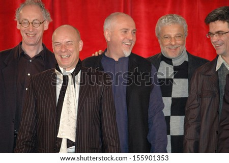 NOVEMBER 30, 2005 - BERLIN: Mark Fisher, Brian Eno, Peter Gabriel, Andre Heller, Philippe Decoufle at the official presentation of the \