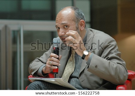 JUNE 29, 2007 - BERLIN: Zafer Senocak at a discussion panel about integration policies in the Willy-Brandt-Haus, Berlin.