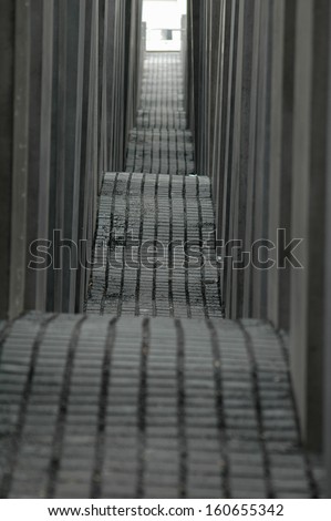 MAY 12, 2005 - BERLIN: the Holocaust Memorial on the day of its official opening in Berlin.