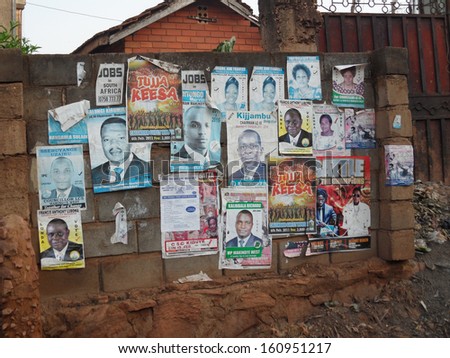 FEBRUARY 2011 - KAMPALA: election campaign in the capital of Uganda, Kampala.