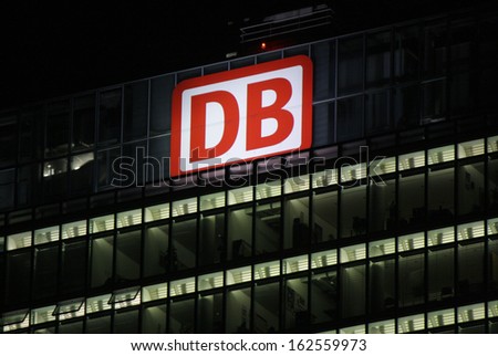 NOVEMBER 2013 - BERLIN: brands: the logo of the German logistics company \