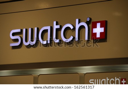 NOVEMBER 2013 - BERLIN: brands: the logo of the Swiss watch manufacturer \