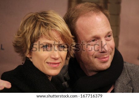 DECEMBER 16, 2013 - BERLIN: Johann von Buelow with his wife - world premiere of the movie \