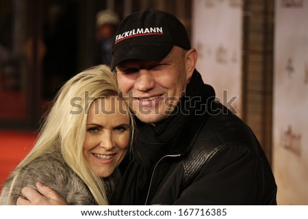DECEMBER 16, 2013 - BERLIN: Axel Schulz with his wife - world premiere of the movie \