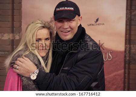DECEMBER 16, 2013 - BERLIN: Axel Schulz with his wife - world premiere of the movie \