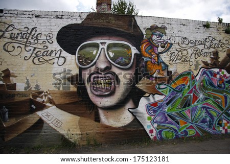 July 2010 - Berlin: Street Art/ Graffiti, Berlin-Friedrichshain.