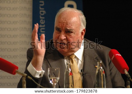 NOVEMBER 9, 2004 - BERLIN: Former Chancelllor Helmut Kohl during a panel discussion at the 15th anniversary of the Fall of the Berlin Wall in Berlin.