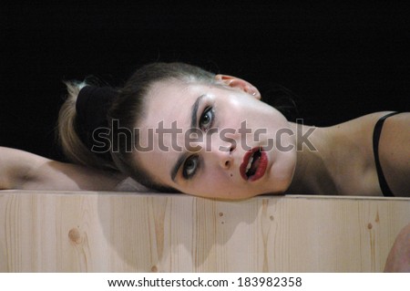 NOVEMBER 2, 2004 - BERLIN: Anya Fischer in a scene of the theater play \
