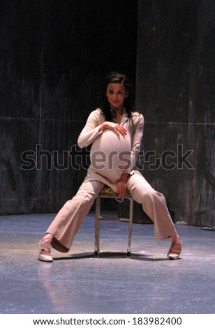 MAY 12, 2005 - BERLIN: scene of the dance theater play \