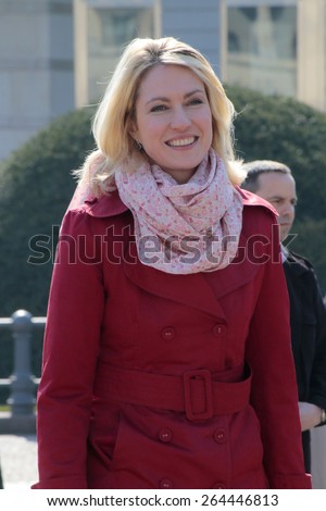 MARCH 20, 205 - BERLIN: German family minister Manuela Schwesig at a demonstration to the \