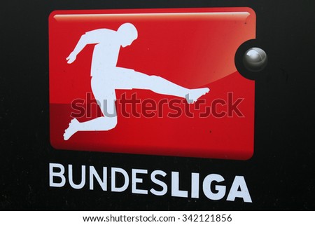 FEBRUARY 2015 - BERLIN: the logo of the German football league 