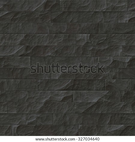 Texture of a dark stone wall. Seamless background.