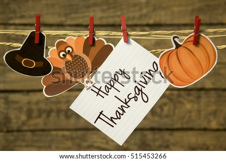 Happy Thanksgiving greeting card or background.