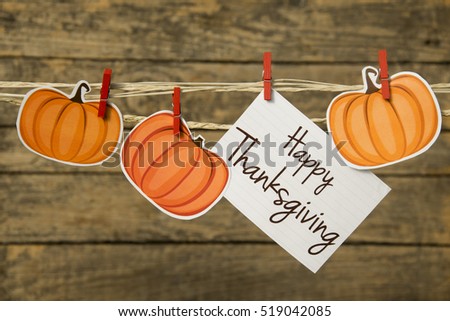 Happy Thanksgiving greeting card or background.