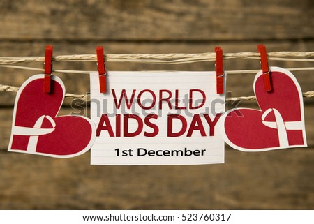 World Aids Day card or background.