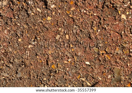 Closeup of a red brick texture to be used as a background