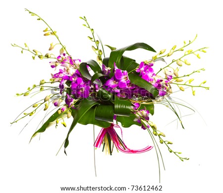 bouquet with orchids