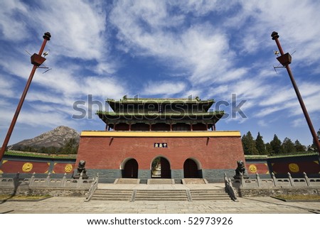 ancient chinese building temple