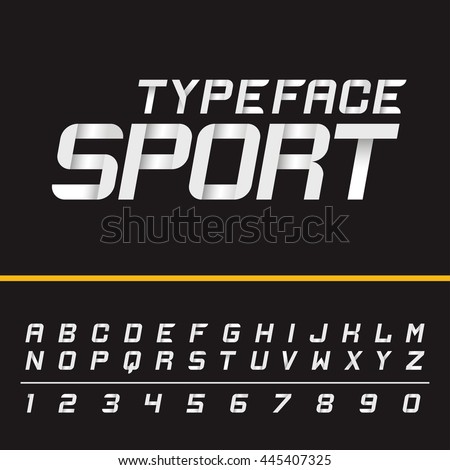 Sport modern english active dynamic simple italic typeface. Capital letters and numbers. Vector typeset for headlines, labels, quotes, titles or posters. Latin alphabet letters.