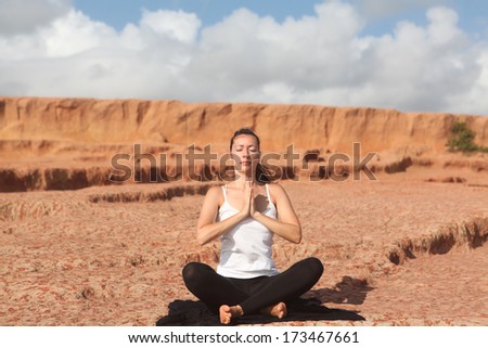 Yoga easy pose