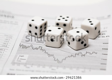 Some Dice on Stock Newspaper Graph - taking risks