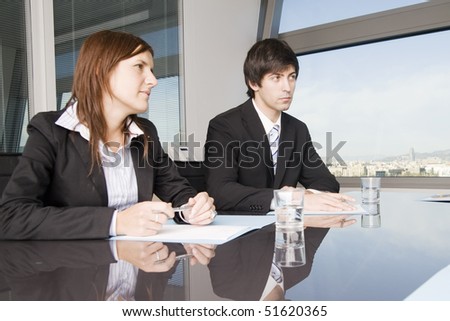 Customer talk at a nice table