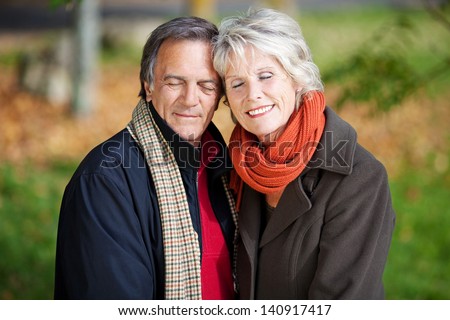 A Senior couple enjoying togetherness in the sun