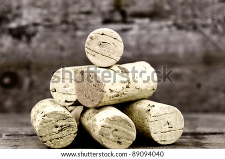 corks of Bordeaux wine