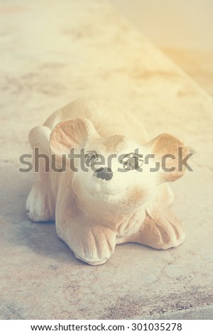 Old Mouse plaster figure in vintage style 2
