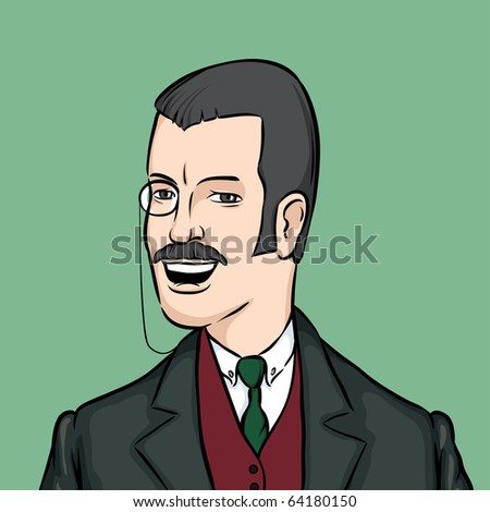 stock-vector-gentleman-with-moustaches-a