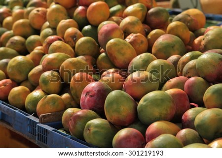 Mango market of the city
