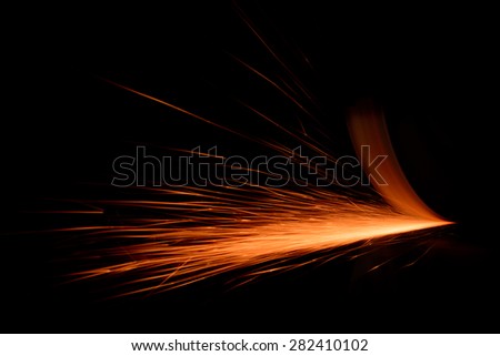 grinding grinder on black background