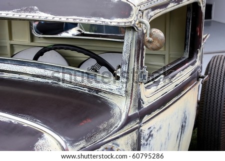 antique car in need of repair