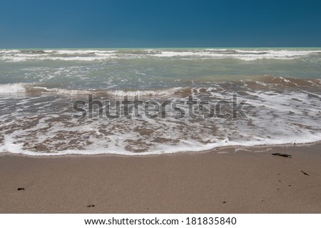 Ground swell in the beautiful blue sea