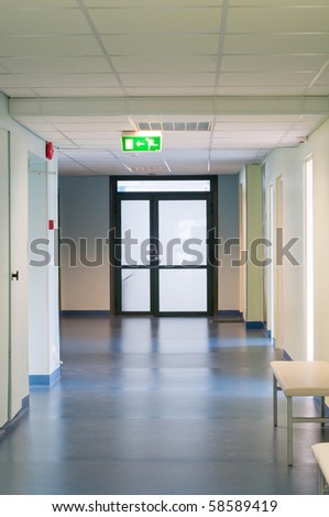 Hall in hospital