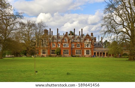 STANSTED HALL, ESSEX UK - APRIL 9, 2014: - Stansted Hall the headquarters of English spiritualist. Main place for meeting and practising the spiritual contact, now opens the educational College