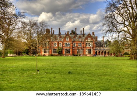 STANSTED HALL, ESSEX UK - APRIL 9, 2014: - Stansted Hall the headquarters of English spiritualist. Main place for meeting and practising the spiritual contact, now opens the educational College