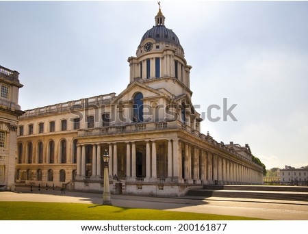 LONDON, UK - MAY 15, 2014: Royal navy office and Royal chapel