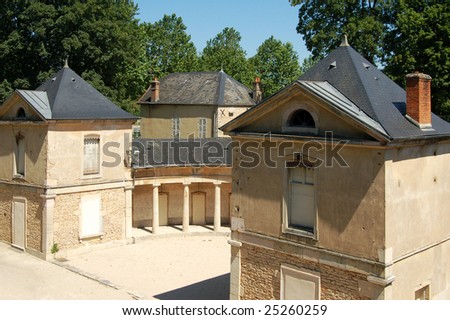 Open-air theater in Beaune, France. It was a public bath in medieval time.